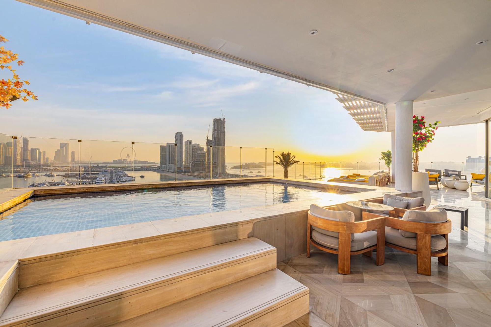 Five Palm Jumeirah 2Br Luxury Penthouse , Full Marina See View With Private Pool Дубай Экстерьер фото