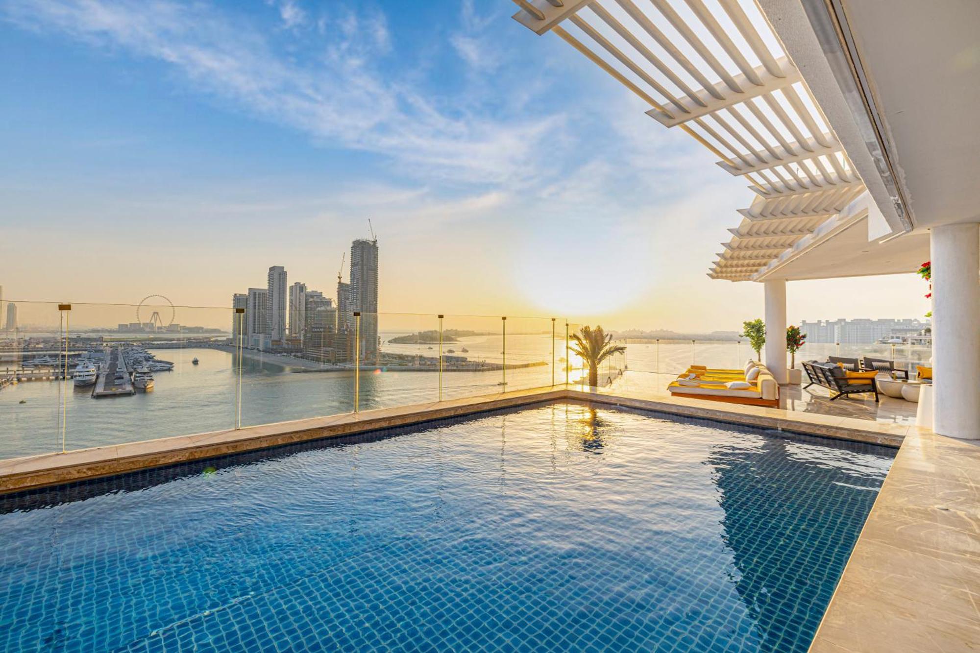 Five Palm Jumeirah 2Br Luxury Penthouse , Full Marina See View With Private Pool Дубай Экстерьер фото